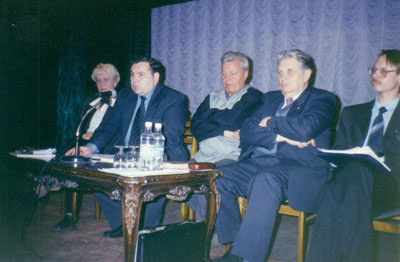 Выступление членов РОИПА в Центральном  Доме  журналистов, организованном  редакцией   журнала  «Дельфис». Москва, осень,  2000 г.